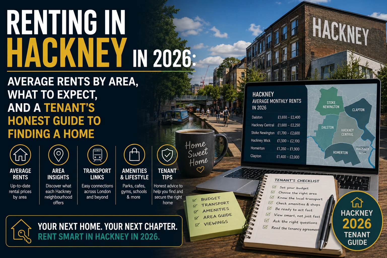 Renting in Hackney in 2026 - Average Rents by Area, What to Expect, and a Tenant's Honest Guide to Finding a Home - homefinders.net